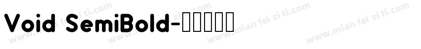 Void SemiBold字体转换